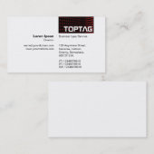 TopTag v2 - Toonhoek - Rood Visitekaartje (Voorkant / Achterkant)