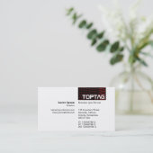 TopTag v2 - Toonhoek - Rood Visitekaartje (Staand voorkant)