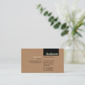 TopTag v3 - Cardboard Box Texture Visitekaartje (Staand voorkant)