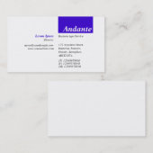 TopTag v3 - Deep Blue Visitekaartje (Voorkant / Achterkant)