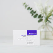 TopTag v3 - Deep Blue Visitekaartje (Staand voorkant)