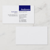 TopTag v3 - Diepe marine Visitekaartje (Voorkant / Achterkant)