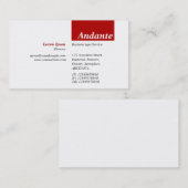 TopTag v3 - Ruby Red Visitekaartje (Voorkant / Achterkant)