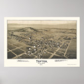 Topton, PA Panorama Map - 1893 Poster (Voorkant)