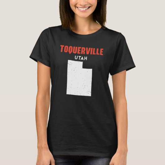 Toquerville Utah USA State America Travel Utahan T-shirt (Voorkant)
