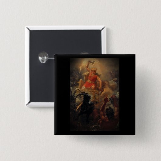 Tor Batles de Giants Vierkante Button 5,1 Cm (Voorkant /achterkant)