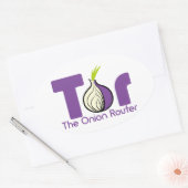 Tor - de Router van de Ui Ovale Sticker (Envelop)