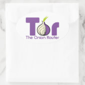 Tor - de Router van de Ui Ovale Sticker (Tas)