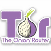 Tor - de Router van de Ui Sticker (Voorkant)