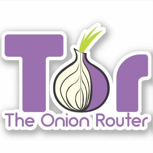 Tor - de Router van de Ui Sticker (Voorkant)