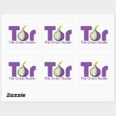 Tor - de Router van de Ui Vierkante Sticker (Vel)