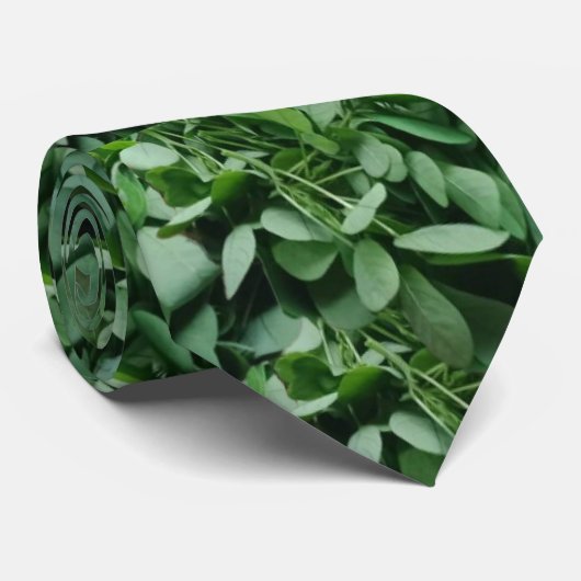 Tora Leaves Pattern Stropdas (Opgerold)