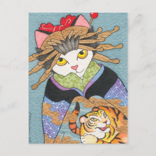 Tora Oiran Briefkaart (Voorkant)