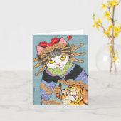Tora Oiran Notecard Kaart (Gele Bloem)