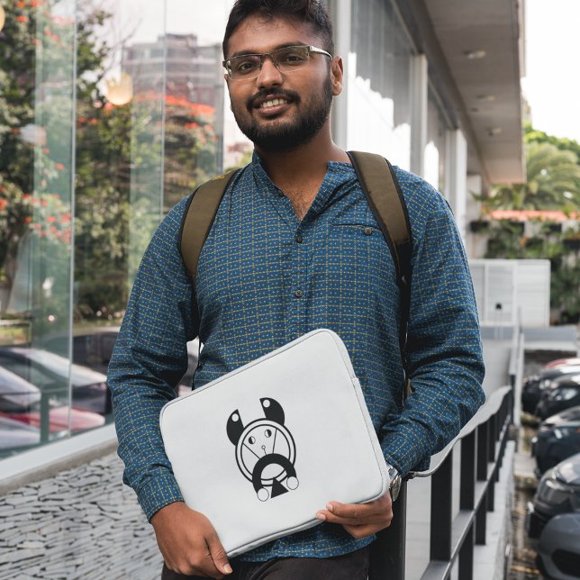 Tora Tiger Geometric Zodiac Laptop Sleeve (Carry your tech with tiger power)