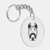 Tora Tiger Geometric Zodiac Sleutelhanger (Voorkant Links)