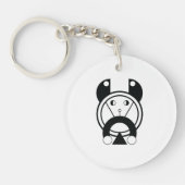 Tora Tiger Geometric Zodiac Sleutelhanger (Voorkant)