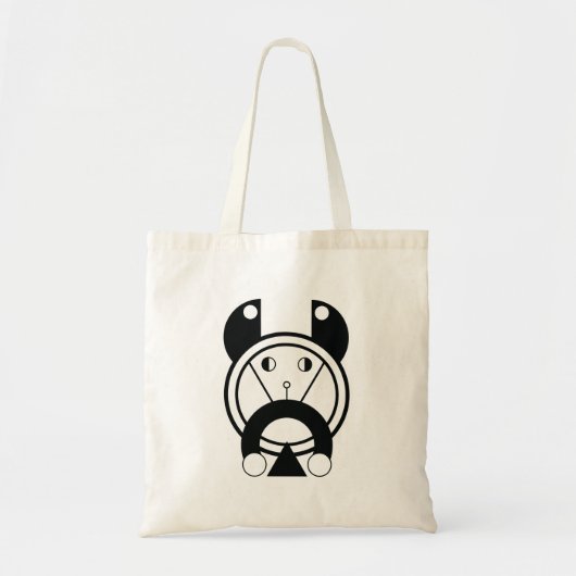 Tora Tiger Zodiac geometrisch Tote Bag (Voorkant)