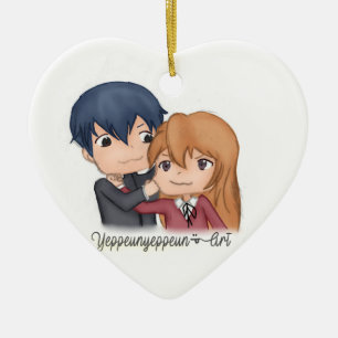Toradora ~ Ryuji x Taiga Keramisch Ornament