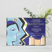 TORAH CHILD Bar Bat Mitzvah Uitnodiging (Staand voorkant)