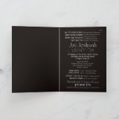 Torah Elegant Hebrew Bar Mitzvah Uitnodiging (Binnen)