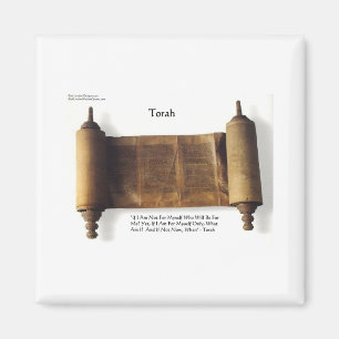 Torah "If not for My" (Als niet voor mezelf) schel Magneet