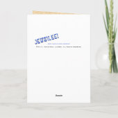 Torah in de geopende ark feestdagen kaart (Achterkant)