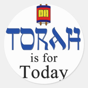 Torah is vandaag ronde sticker