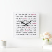 Torah Parshiot Parshas Weekly Readings in Hebrew Vierkante Klok (Huis)