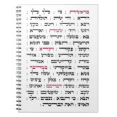 Torah Parshiot Parshas Weekly Readings in het Hebr Notitieboek (Voorkant)