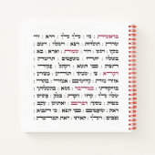 Torah Parshiot Parshas Weekly Readings in het Hebr Notitieboek (Achterkant)