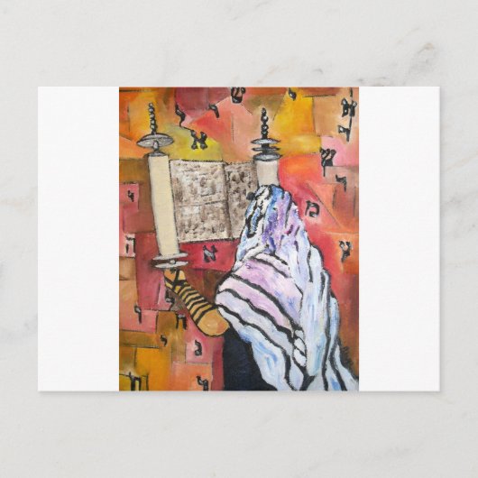 Torah Reading Briefkaart (Voorkant)