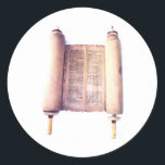 TORAH RONDE STICKER<br><div class="desc">VREDE IN DE AARDE</div>