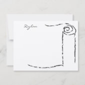 Torah Scroll Bar Mitzvah bedankt Notitiekaartje (Voorkant)