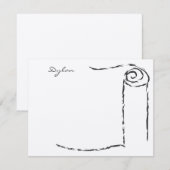 Torah Scroll Bar Mitzvah bedankt Notitiekaartje (Voorkant / Achterkant)