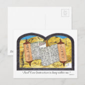 Torah Scroll Briefkaart (Voorkant / Achterkant)