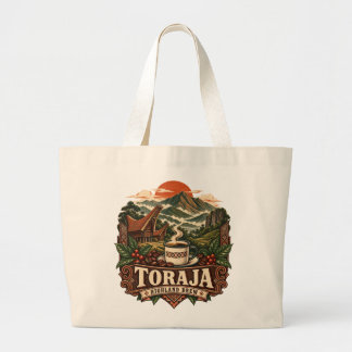Toraja Hoogland Brouwsel Oude Indonesische Koffie  Grote Tote Bag
