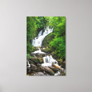 Torc-waterval landschappelijk, Ierland Canvas Afdruk