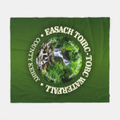 Torc Waterval (rood) Fleece Deken (Voorkant (Horizontaal))