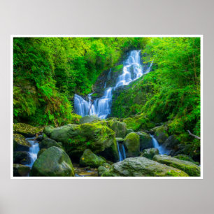 Torc-watervalposter Killarney Park Ierland Poster