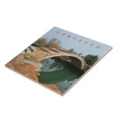 Torcello Devil's Bridge uitzicht keramische tegel Tegeltje (Zijkant)