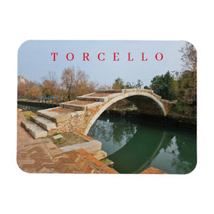 Torcello Devil's Bridge uitzicht koelkastmagneet Magneet