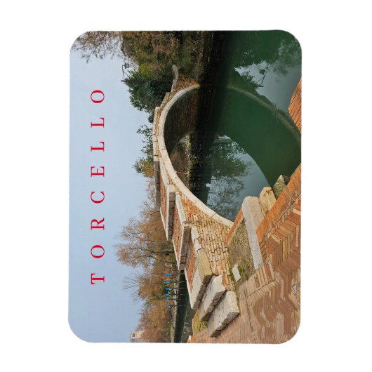 Torcello Devil's Bridge uitzicht koelkastmagneet Magneet (Verticaal)