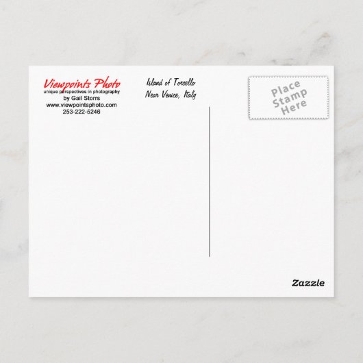 Torcello, Italië Briefkaart (Achterkant)