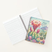 Torch Cactus Flower & Quote Notitieboek (Binnen)