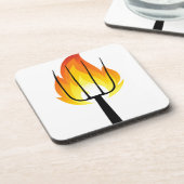 Torch en Pitchfork Bier Onderzetter (Linkerzijde)
