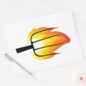 Torch en Pitchfork Ovale Sticker (Envelop)