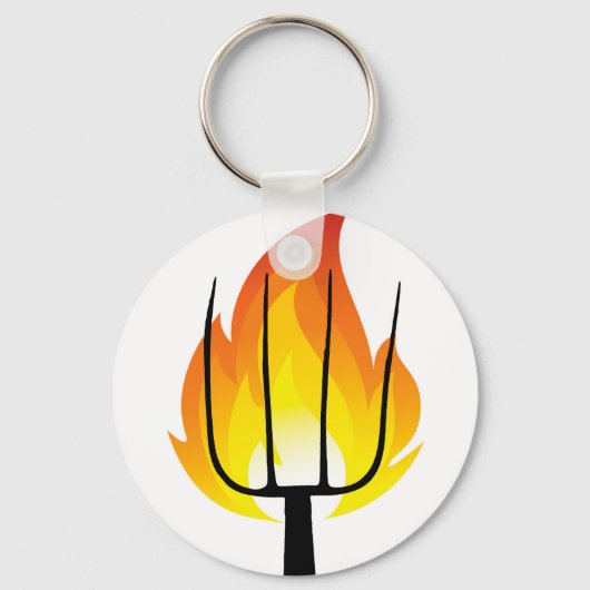 Torch en Pitchfork Sleutelhanger (Voorkant)