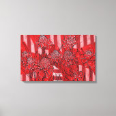 Torch Ginger Lily, Tropische Floral Kunst Canvas Afdruk (Voorkant)