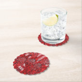 Torch Ginger Lily, Tropische Floral Kunst Kartonnen Onderzetters (Insitu)